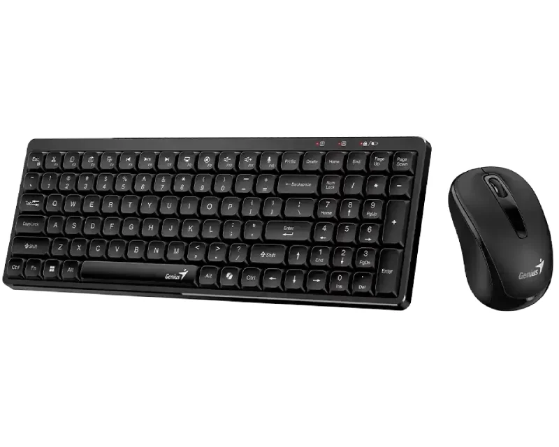 GENIUS LuxeMate Q8100 Wireless USB US crna tastatura + miš