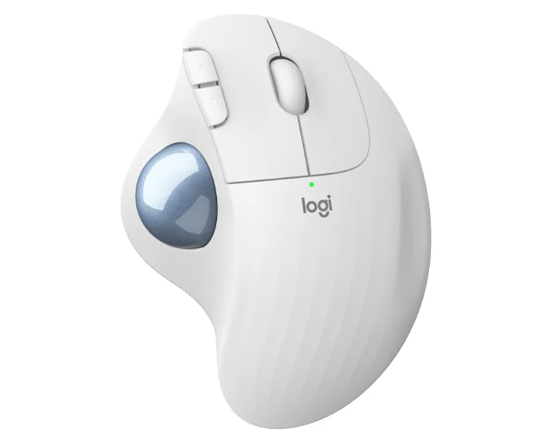LOGITECH M575s ERGO Bluetooth Trackball Offwhite Blue ball miš