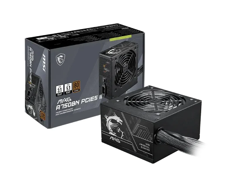 MSI MAG A750BN PCIE5 II 750W napajanje 5Y