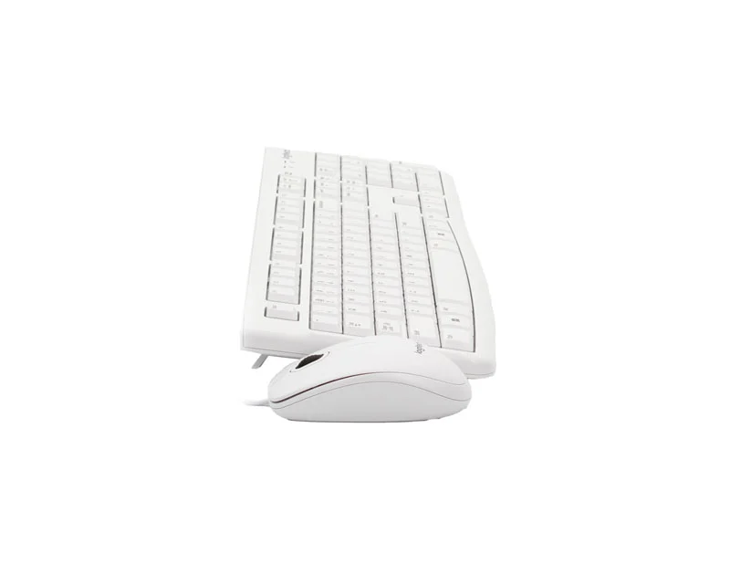 LOGITECH_ MK120 Desktop USB US tastatura + USB miš beli