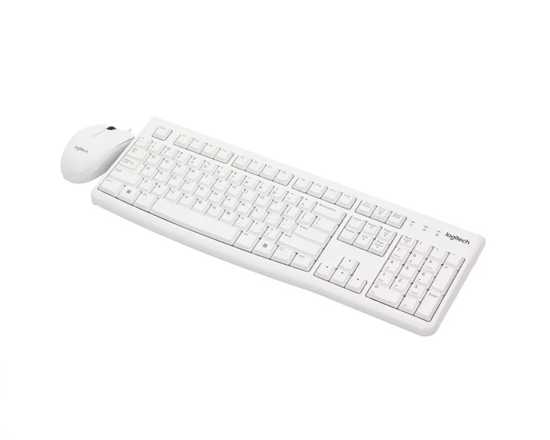 LOGITECH_ MK120 Desktop USB US tastatura + USB miš beli