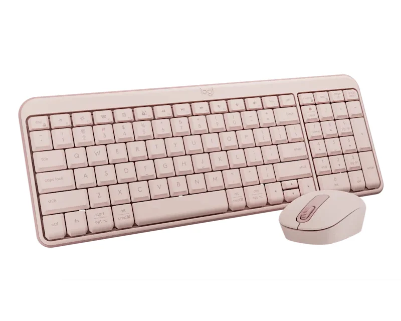LOGITECH_ MK251 Wireless Bluetooth tastatura + miš roze