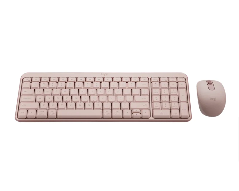 LOGITECH_ MK251 Wireless Bluetooth tastatura + miš roze