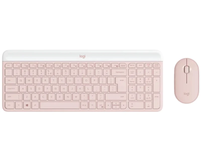 LOGITECH MK470 Wireless Desktop US Roze tastatura + miš