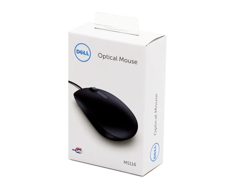 DELL OEM MS116 USB Optical retail box miš