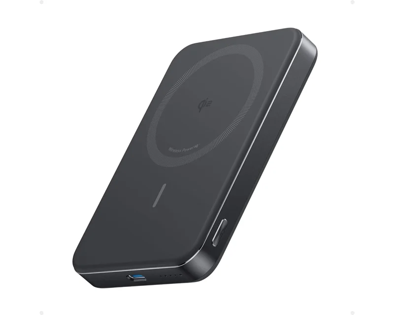 ANKER MagGo 10000mAh, 15W, magnetno bežični power bank, crni