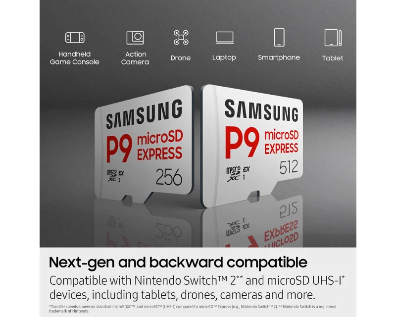 SAMSUNG Memorijska kartica P9 Express MicroSDXC Card 256GB MB-MK256T