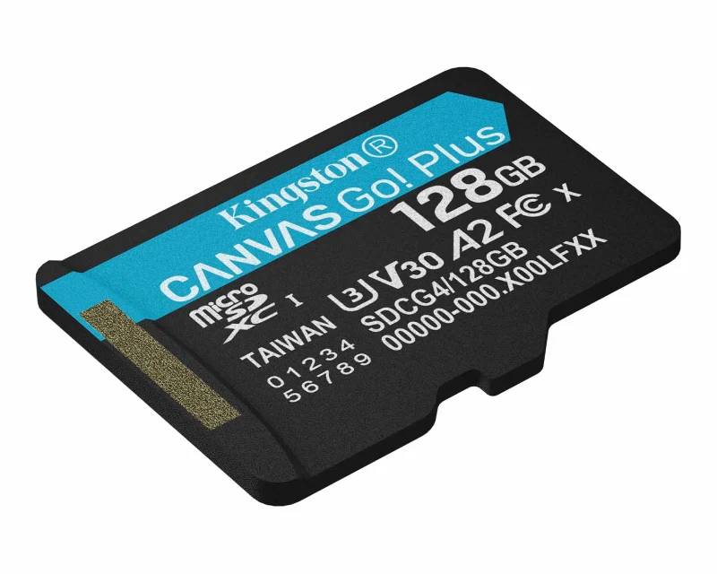 KINGSTON Memorijska kartica U3 V30 microSDXC 128GB Canvas Go Plus 200MB/s A2 SDCG4/128GBSP