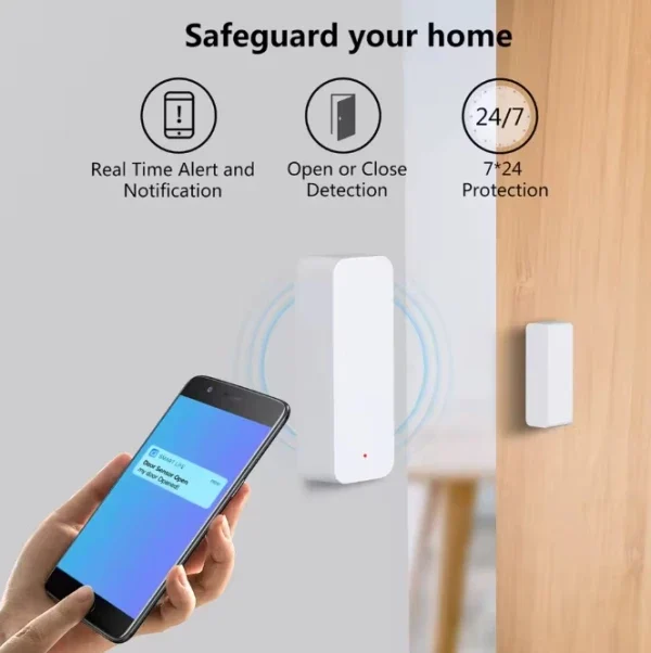 TUYA DW10, GMB Wi-Fi senzor za vrata i prozore - Smart Life, Alexa i Google Home