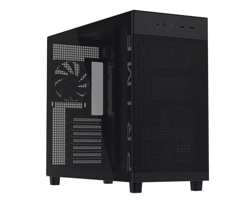 ASUS PRIME AP303 TG BLACK micro-ATX kućište crno
