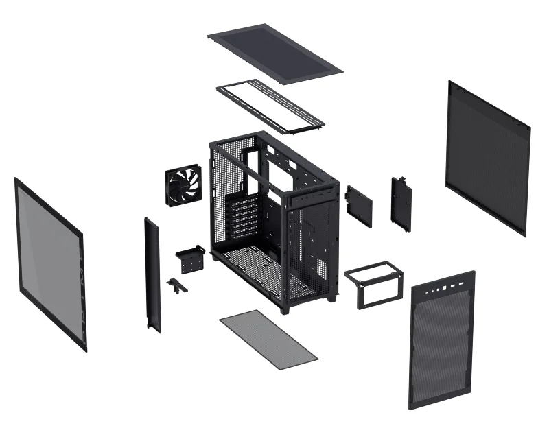 ASUS PRIME AP303 TG BLACK micro-ATX kućište crno