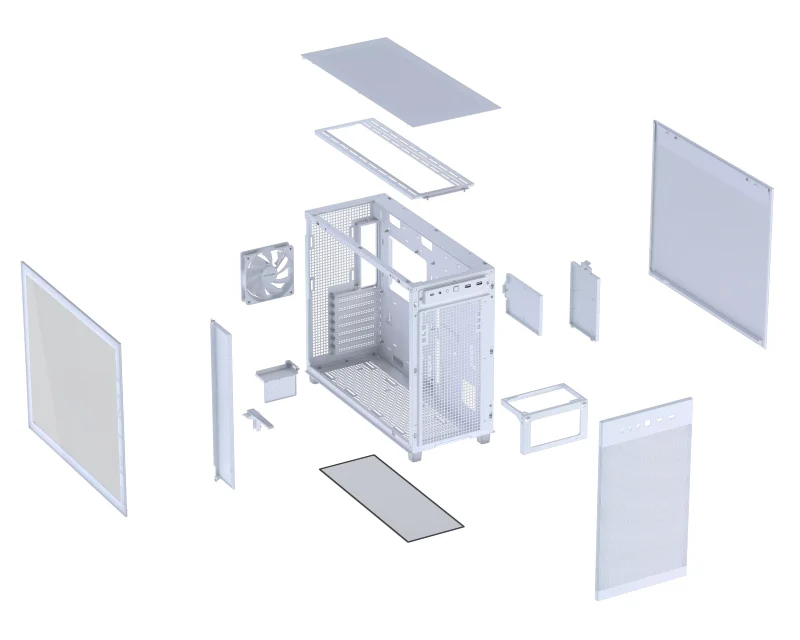 ASUS PRIME AP303 TG WHITE micro-ATX kućište belo