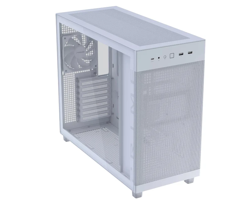 ASUS PRIME AP303 TG WHITE micro-ATX kućište belo