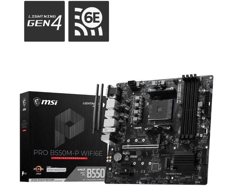 MSI PRO B550M-P WIFI6E matična ploča