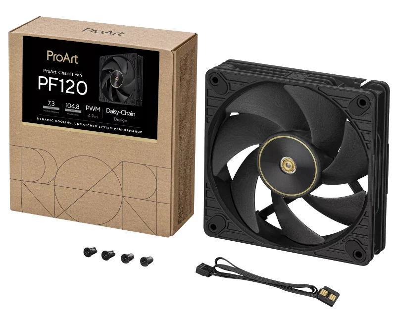 ASUS PROART PF120 FAN PWM BLACK ventilator crni