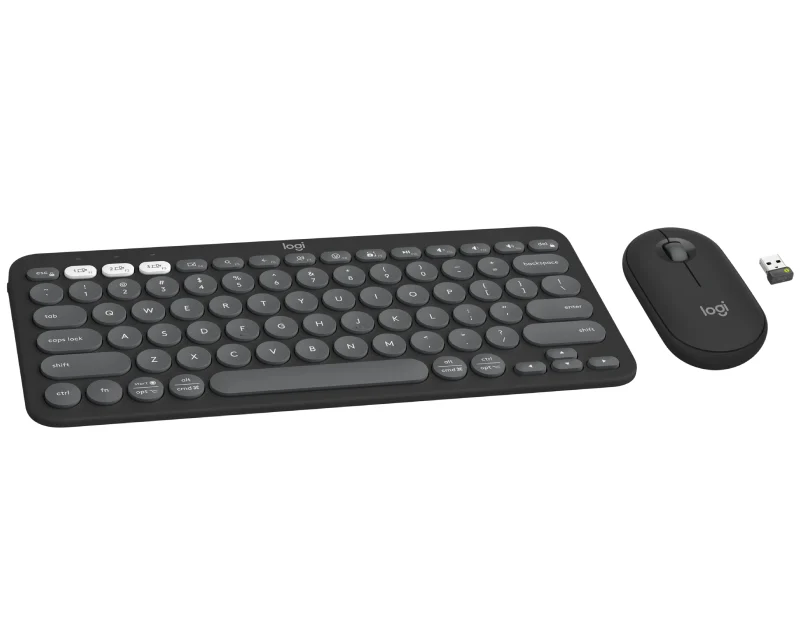 LOGITECH Pebble2 Wireless Combo US tastatura + miš Graphite