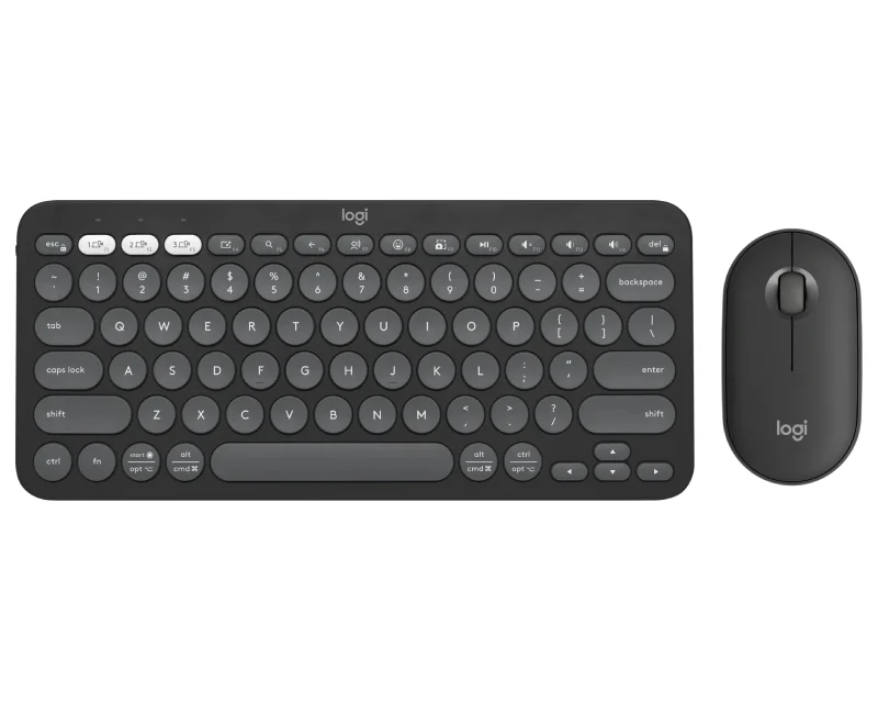 LOGITECH Pebble2 Wireless Combo US tastatura + miš Graphite