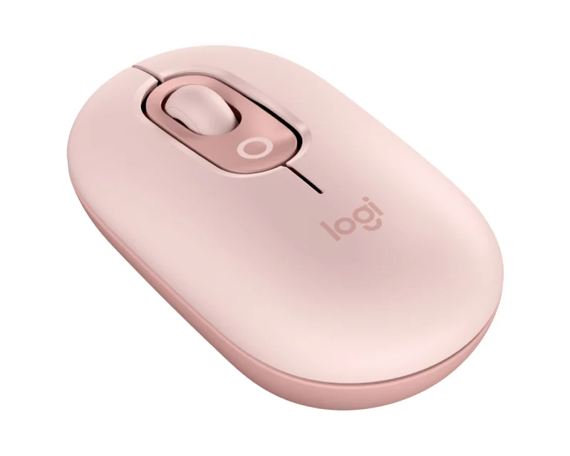 LOGITECH Pop Mouse with Emoji, Rose miš