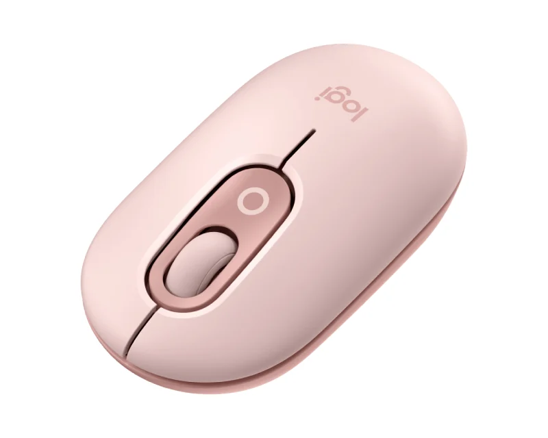 LOGITECH Pop Mouse with Emoji, Rose miš
