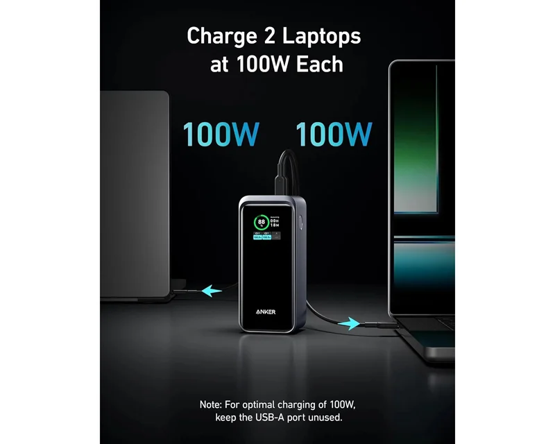 ANKER Prime 20000mAh, 200W, Power Bank za laptop crni