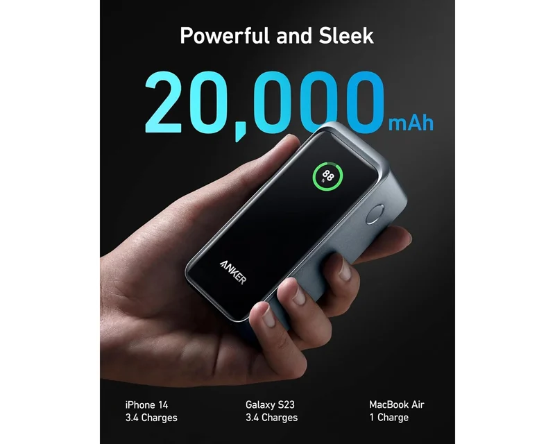 ANKER Prime 20000mAh, 200W, Power Bank za laptop crni