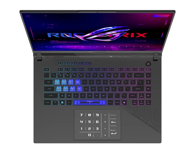 ASUS ROG Strix G16 G614PM-RV023 (16 inča FHD+, Ryzen 9 8940HX, 16GB, SSD 1TB, GeForce RTX 5060) laptop + ranac