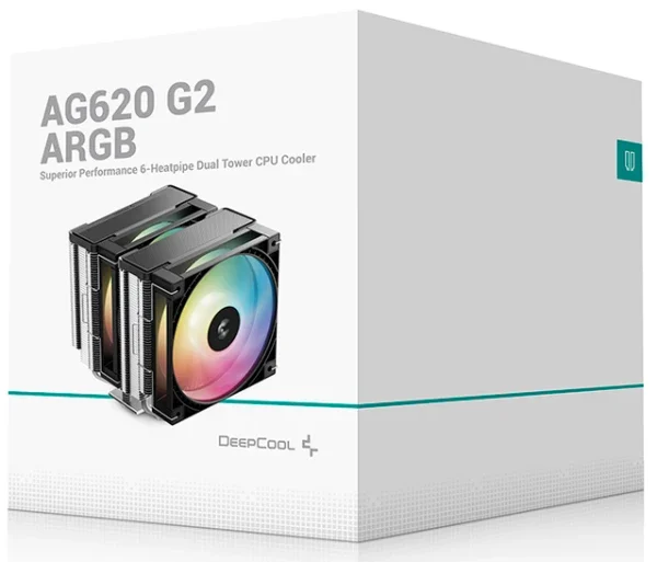DeepCool AG620 G2 ARGB LGA1851  LGA1700 AMD AM5  AM4 120 x 25 mm
