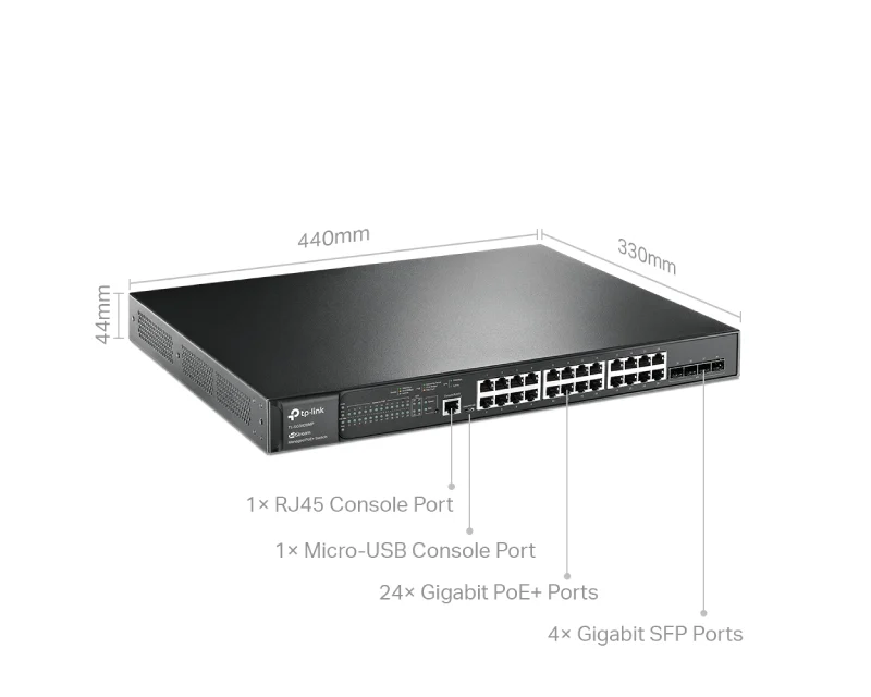 TP-LINK_ SG3428MP Omada 28-Port Gigabit L2+ upravljiv Switch sa 24- Porta PoE+