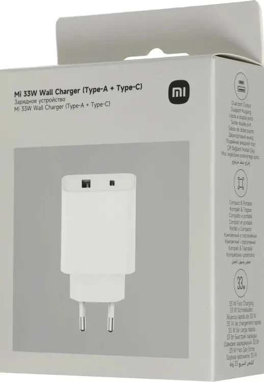 Xiaomi Mi 33W Wall Charger (Type-A+Type-C) EU punjac