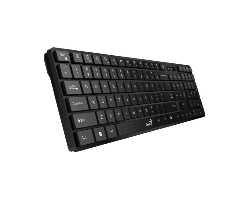 GENIUS SlimStar 7250BT, AI, crna US wireless tastatura