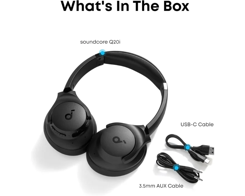 ANKER Soundcore Q20i ANC BT slušalice crne