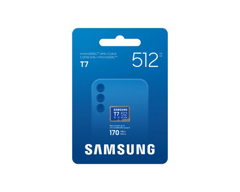 SAMSUNG T7 Memorijska kartica microSDXC UHS-I U3 V30 A2 512GB MB-MB512T