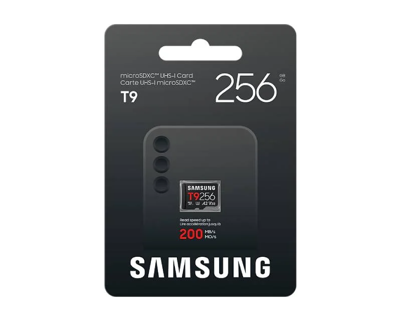 SAMSUNG T9 Memorijska kartica microSDXC UHS-I U3 V30 A2 256GB MB-MH256T