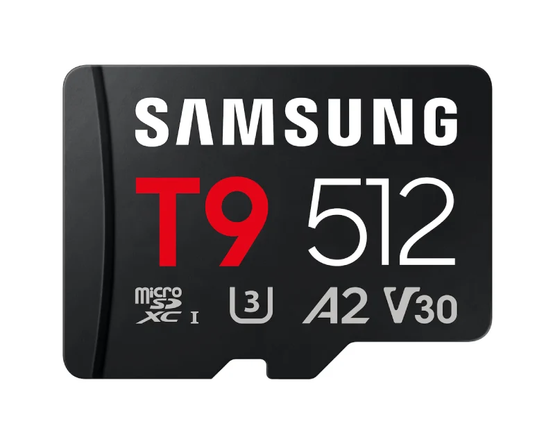 SAMSUNG T9 Memorijska kartica microSDXC UHS-I U3 V30 A2 512GB MB-MH512T