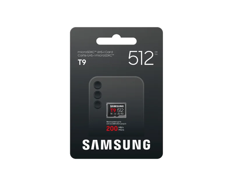 SAMSUNG T9 Memorijska kartica microSDXC UHS-I U3 V30 A2 512GB MB-MH512T