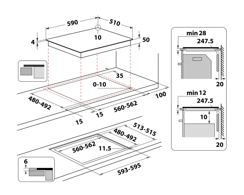 WHIRLPOOL WTX6019DCF indukciona ugradna ploča