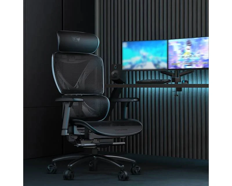THUNDERX3 XTC-Mesh Ergonomska stolica crna