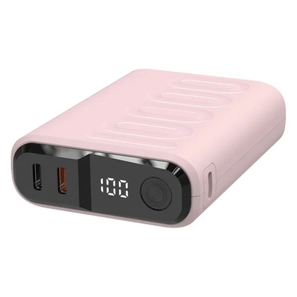 Powerbank RealPower PB-10000C PD+ mit 3xType-C,Rose