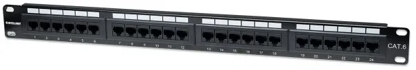 Patch panel Manhattan 520959 19"/1U Cat6/24 port