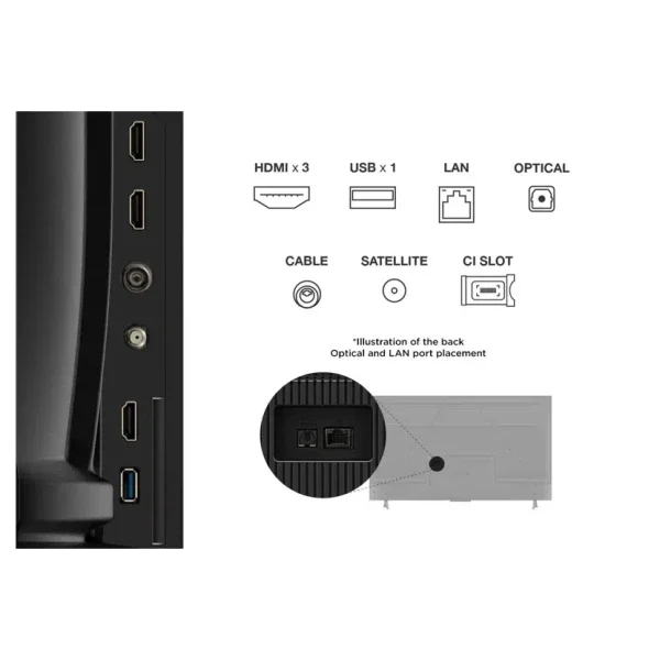 SMART LED TV 55 TCL 55V6C 3840x2160/4K/UHD/DVB-T2/C/S2/Google TV