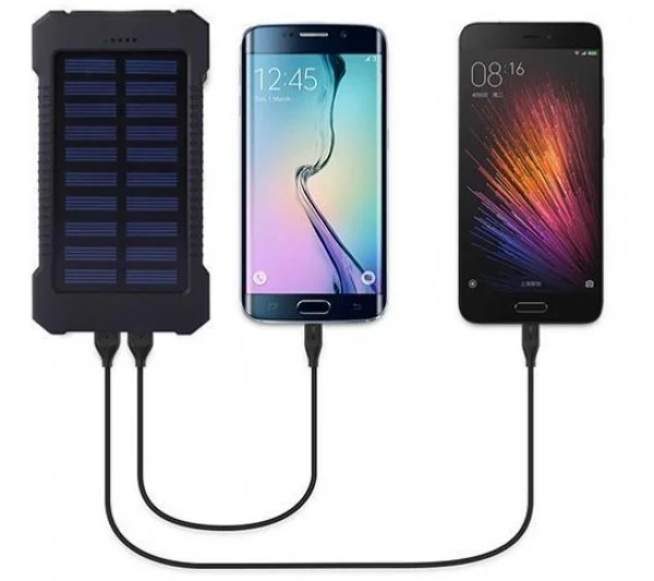 HRD-T12 ** Gembird solar power bank 12000mAh 2xUSB, 1xType-C, LED, kompas (999)