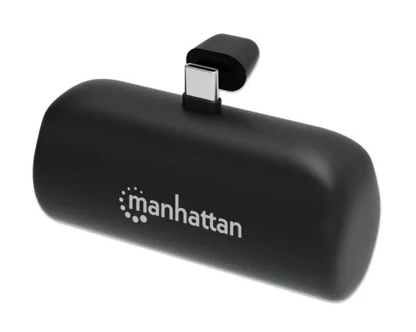 Powerbank Manhattan 1026336 5000mAh 10W/Black/USB-C