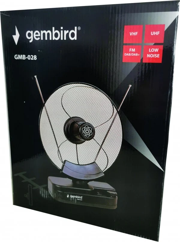 GMB-028 ** Gembird Antena sobna sa pojacalom, UHF/VHF, dobit SADA SA 36dB, diam 31cm, 220v+12V(925)