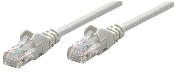 LAN UTP kabl intellinet 737302 Cat5e CCA//Sivi/0,25m