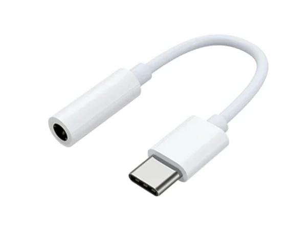 USB-C to 3.5mm Headphone Jack Adapter, White
