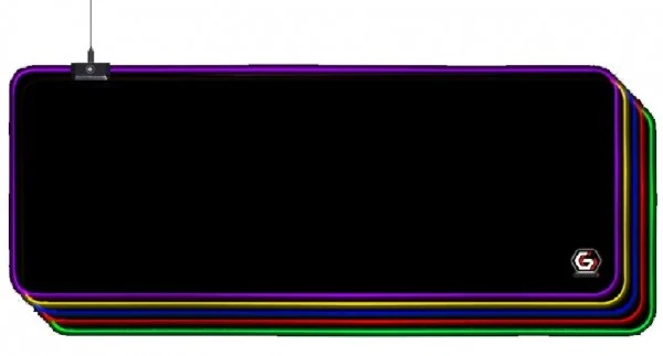 MP-GAMELED-L Gembird Gejmerska podloga za misa od gume, 300x800mm, 4mm RGB LED svetlo, LARGE