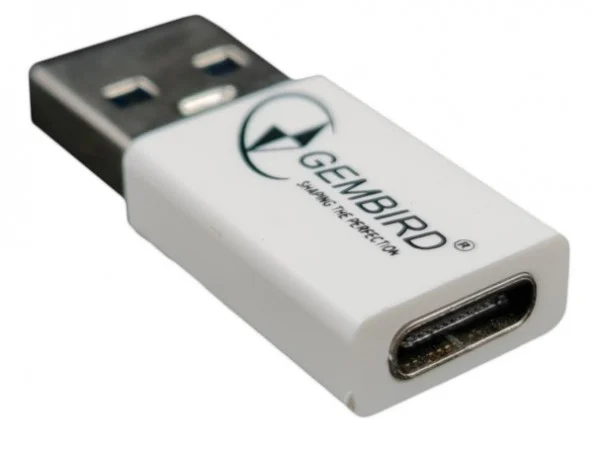 CCP-USB3-AMCM-0M** Gembird USB 3.1 AM to Type-C female adapter cable, White (Alt.A-USB3-AMCF-01, 79)