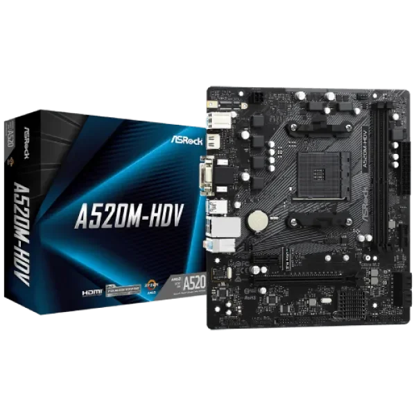 MB AM4 ASRock A520M-HDV 90-MXBE50-A0UAYZ