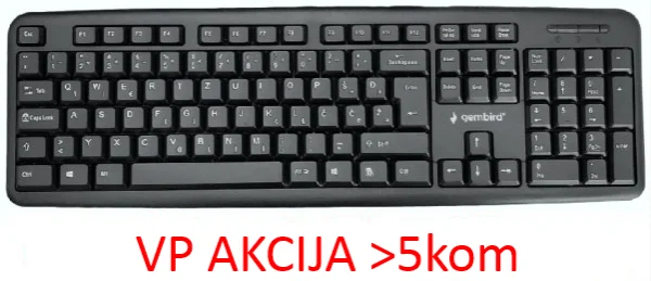 KB-U-103-YU ** Gembird Standardna tastatura SRB (YU) layout black USB (404)