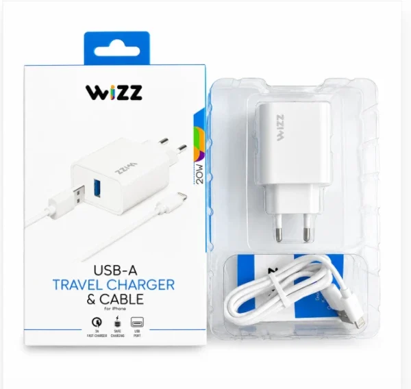 Kućni punjač WIZZ WS301-L Fast 20W USB na lighting sa kablom beli